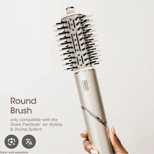 FlexStyle Round Brush - Silver